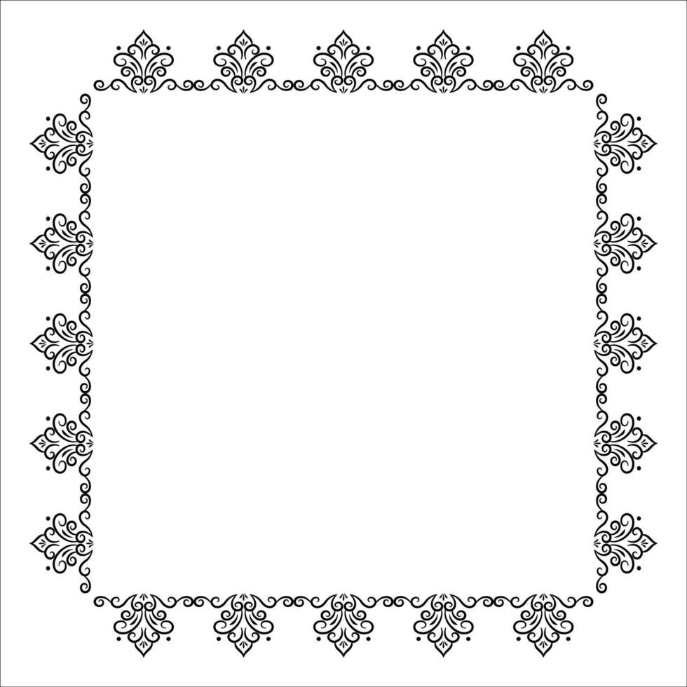 Decorative ornament frame border design vector