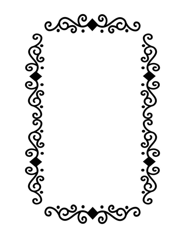Ornament frame border art vector