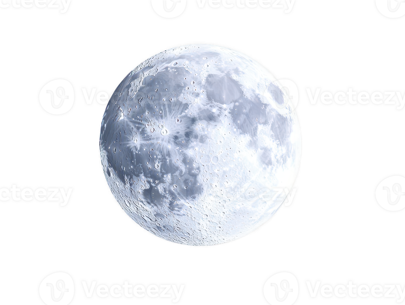 A full moon shines brightly in night sky, showcasing its craters and surface details, creating serene and captivating atmosphere png