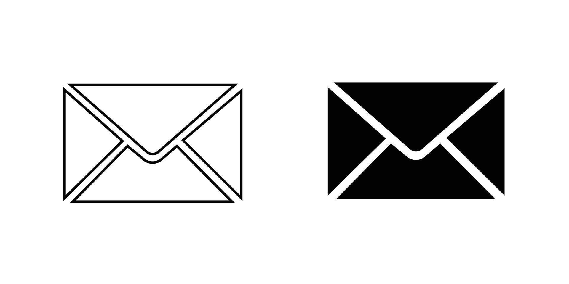 New message icon. Envelope pointer with message. Social media chat communication vector