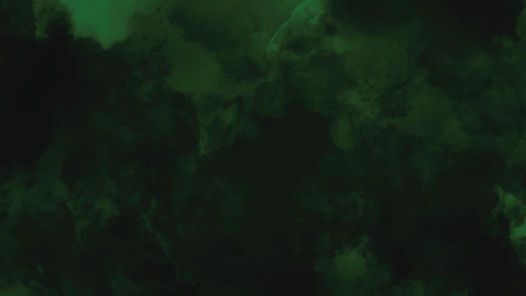 Deep Green Misty Clouds. Moody and Atmospheric Design vector