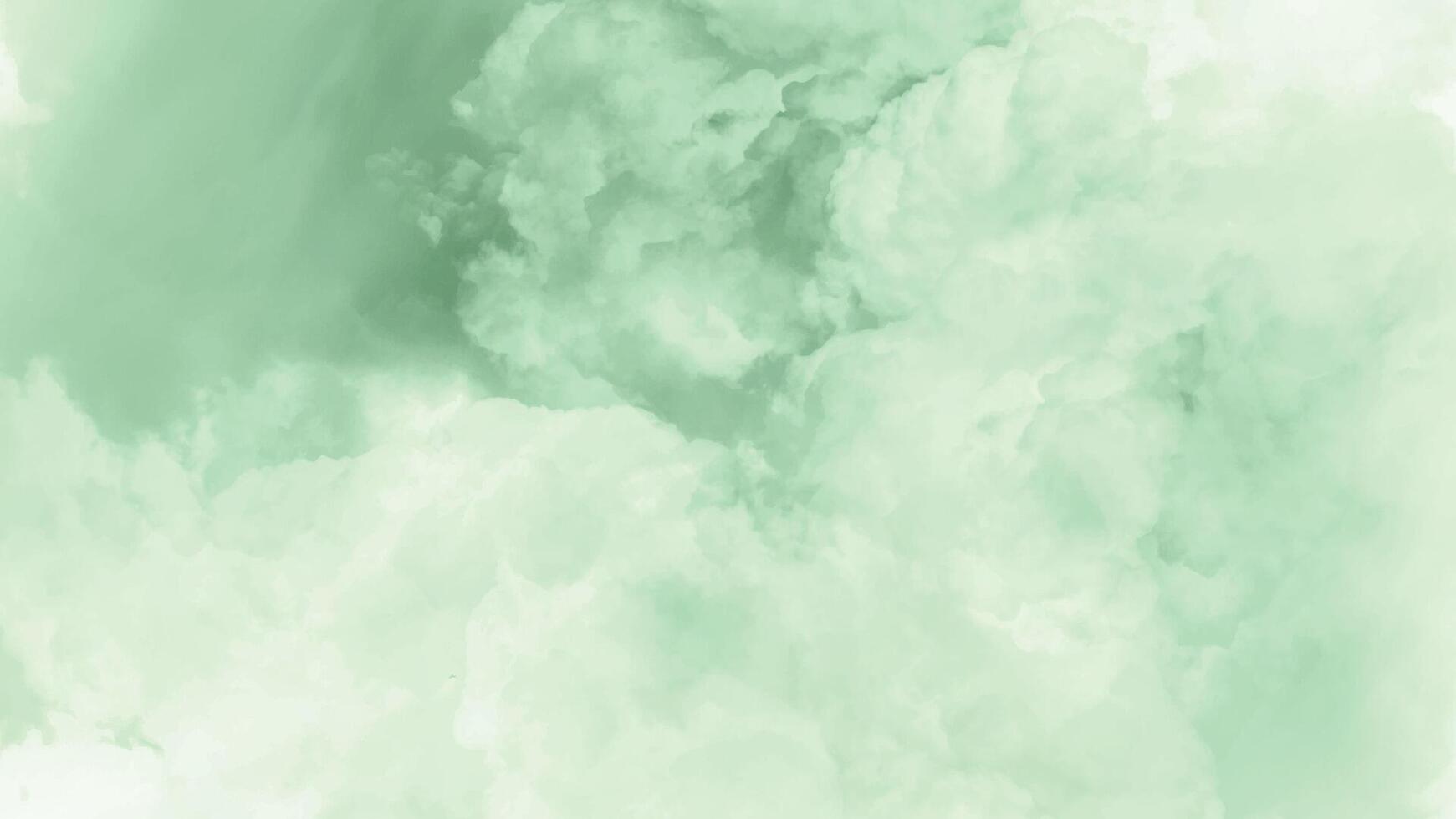 Soft Green Cloud Texture Background vector