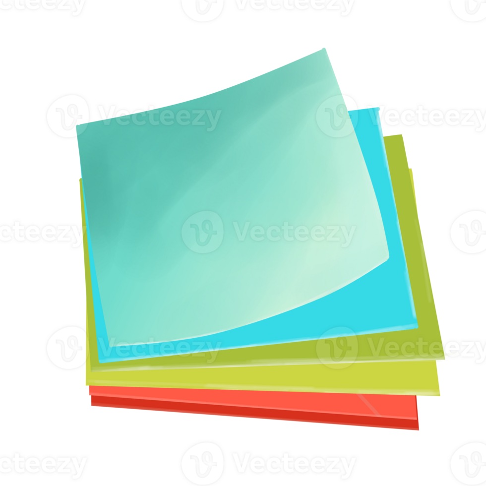 Stack of Colorful Sticky note png