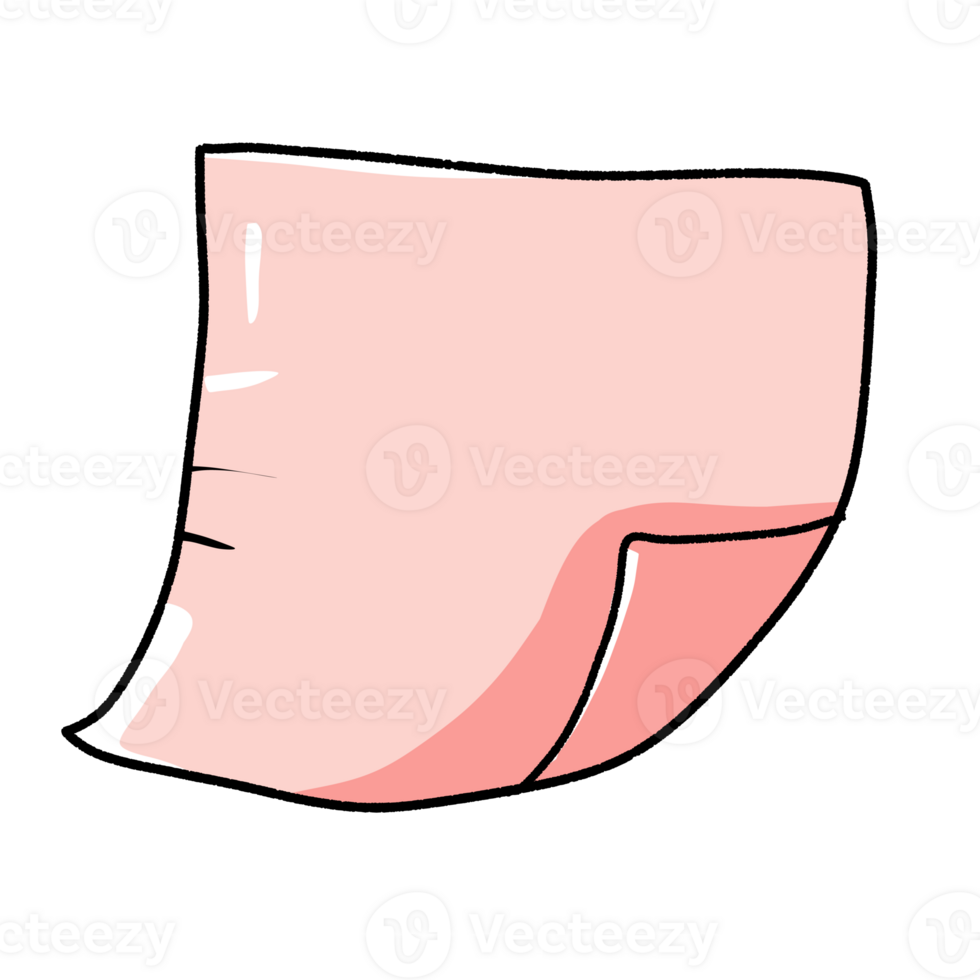 Pink note pape png