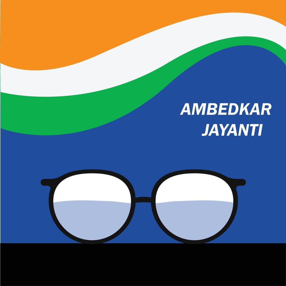 Happy Ambedkar Jayanti vector
