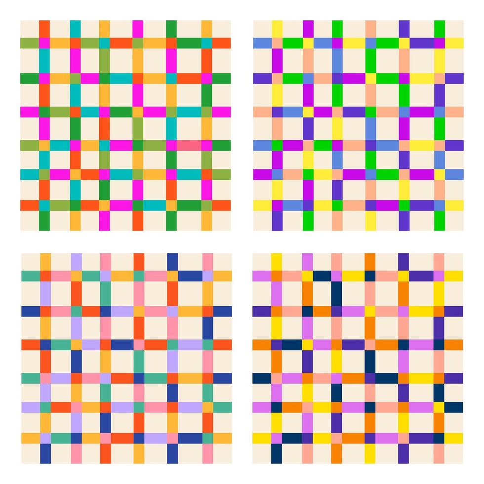 Abstract seamless pattern with color line. vector