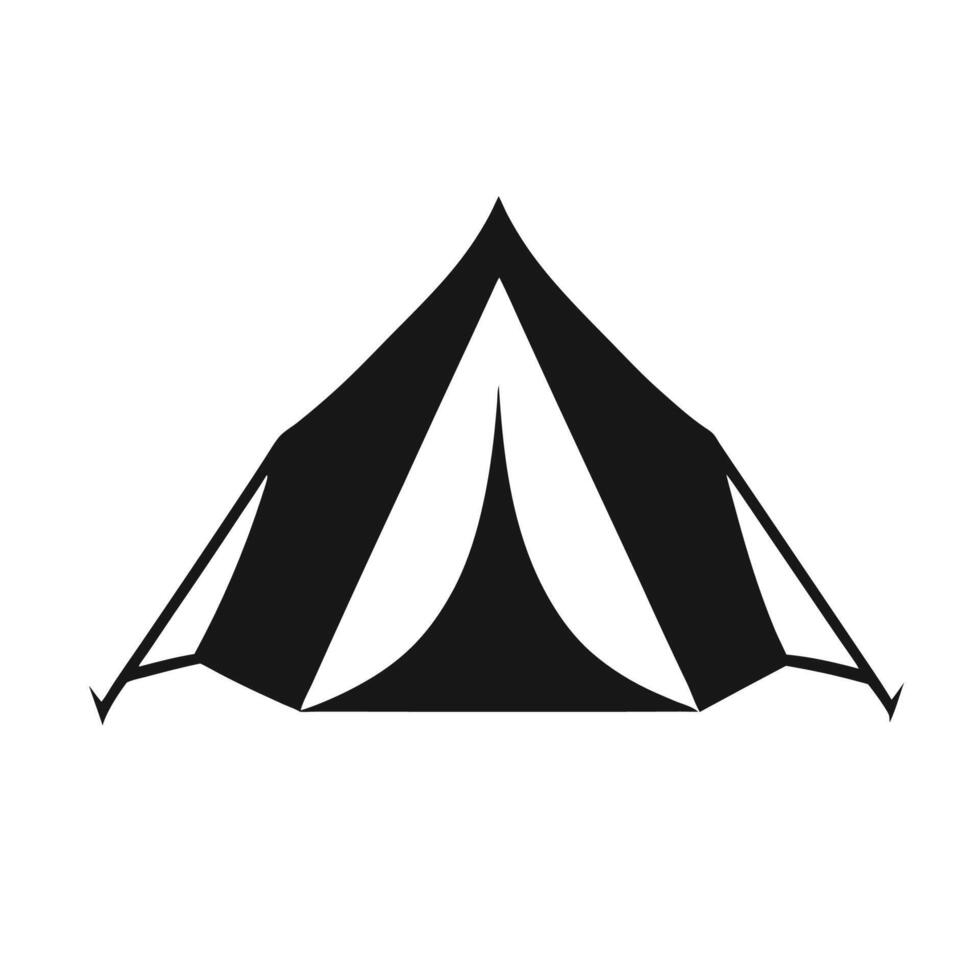 Camp Tent Icon Simple vector