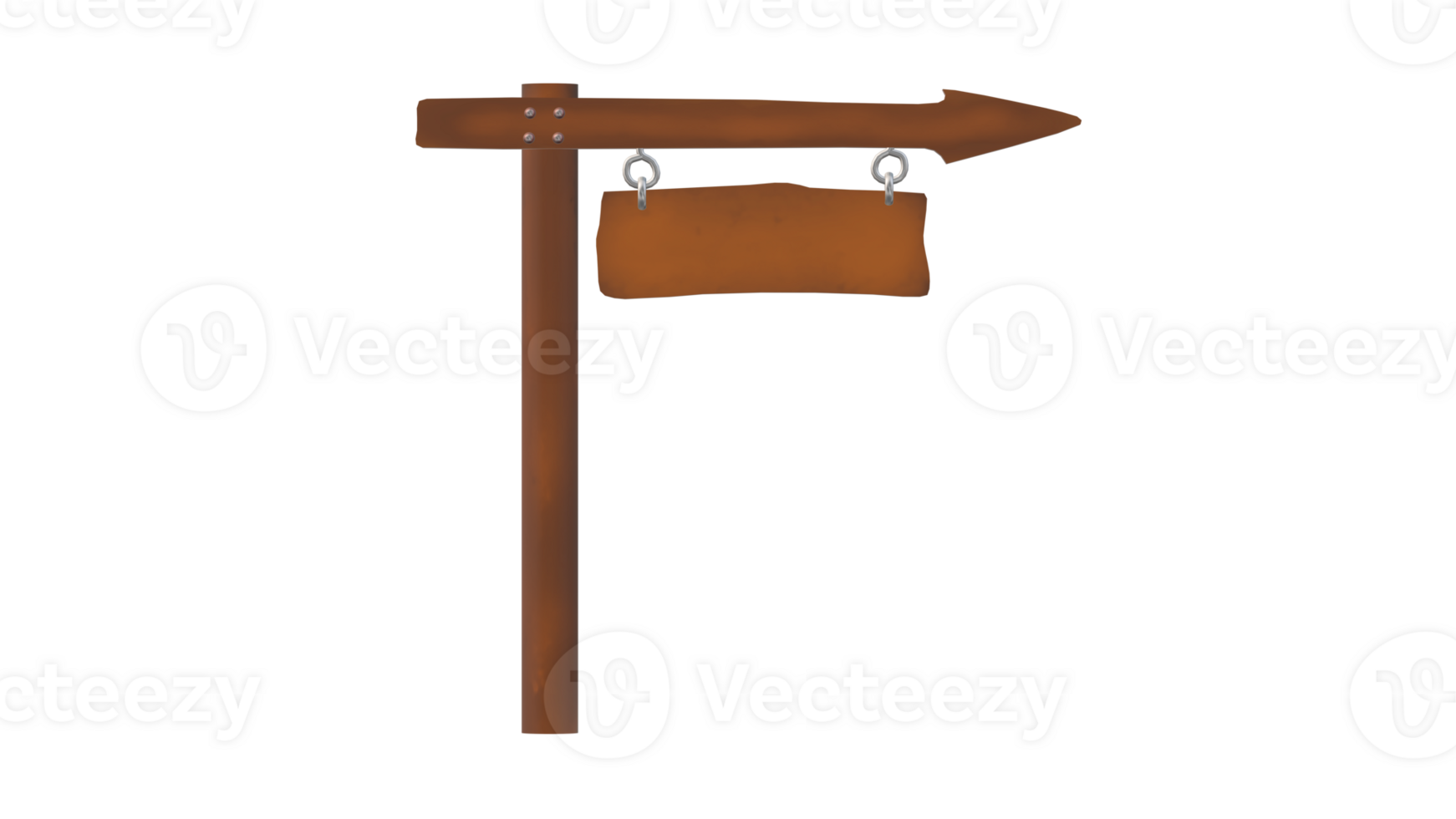 an arrow pointing to the left on a wooden signpost png