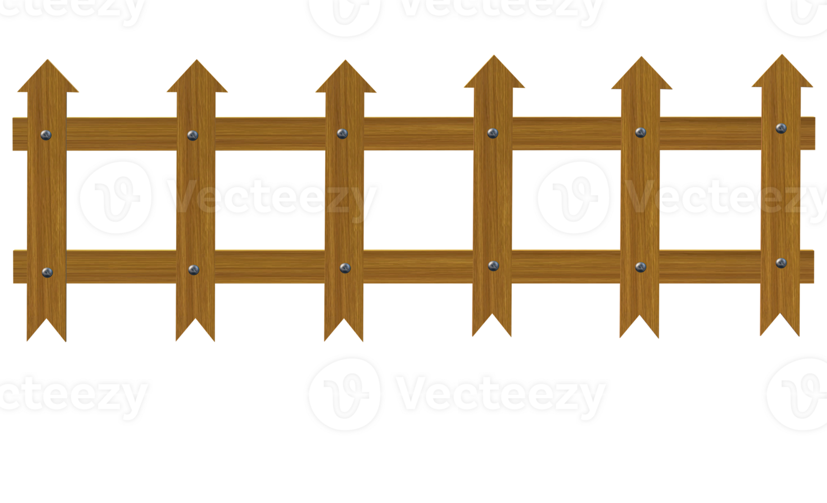 a wooden fence with arrows on it png