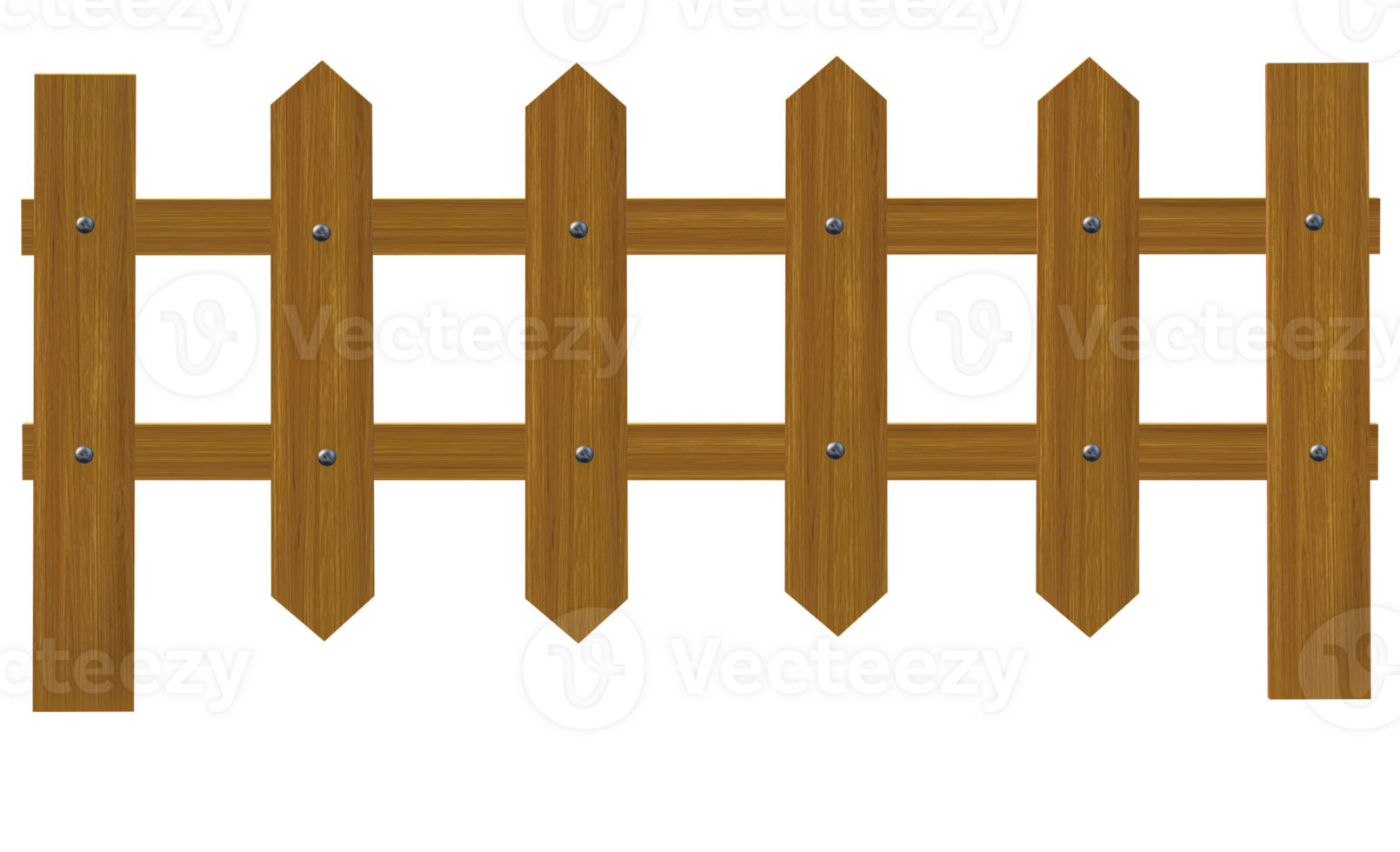 a wooden fence on a transparent background png