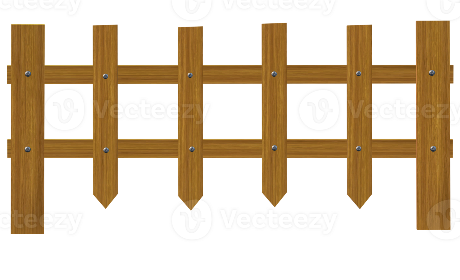 wooden fence with spikes png