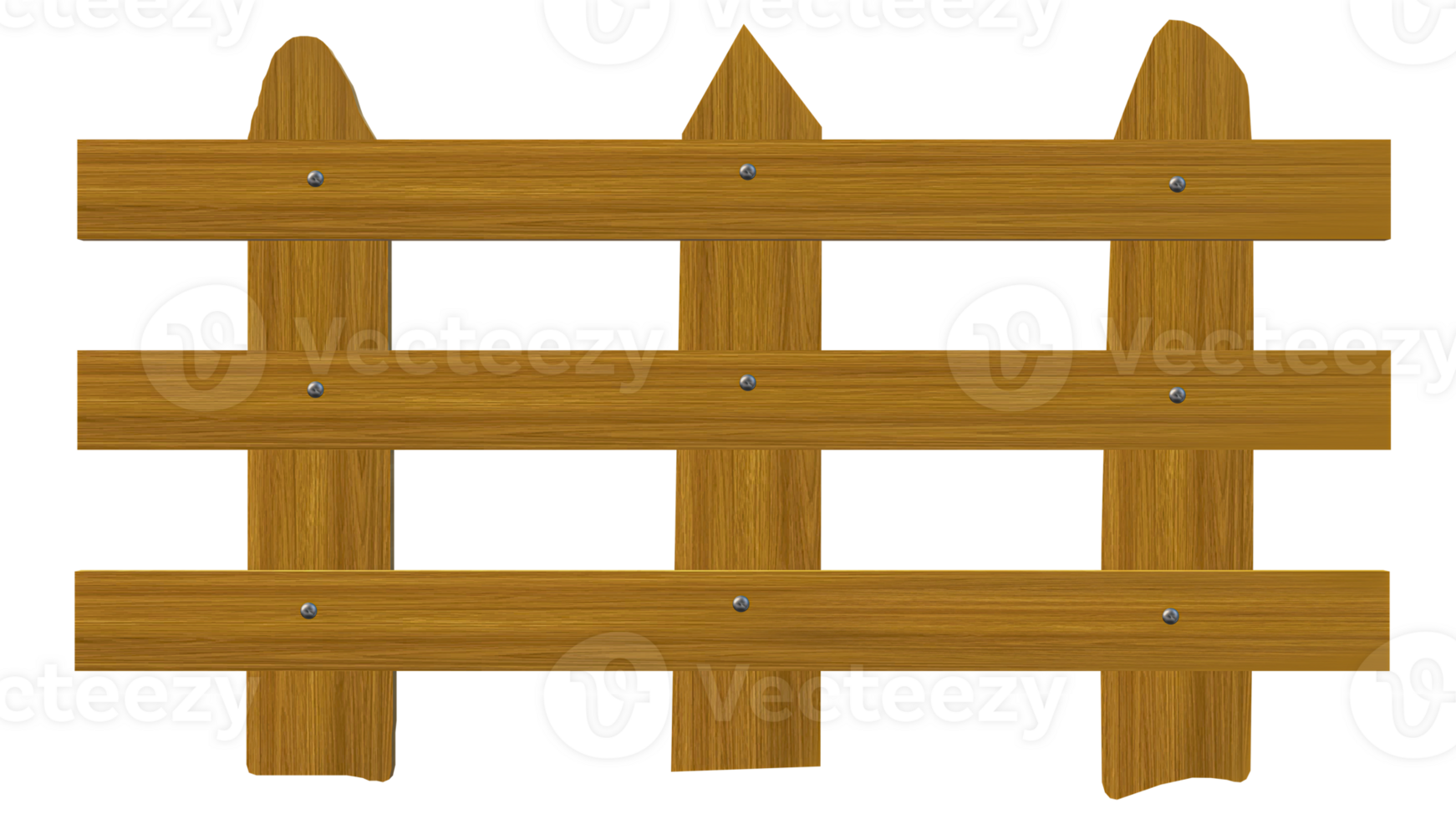 a wooden fence with four Wooden fence and old wood png