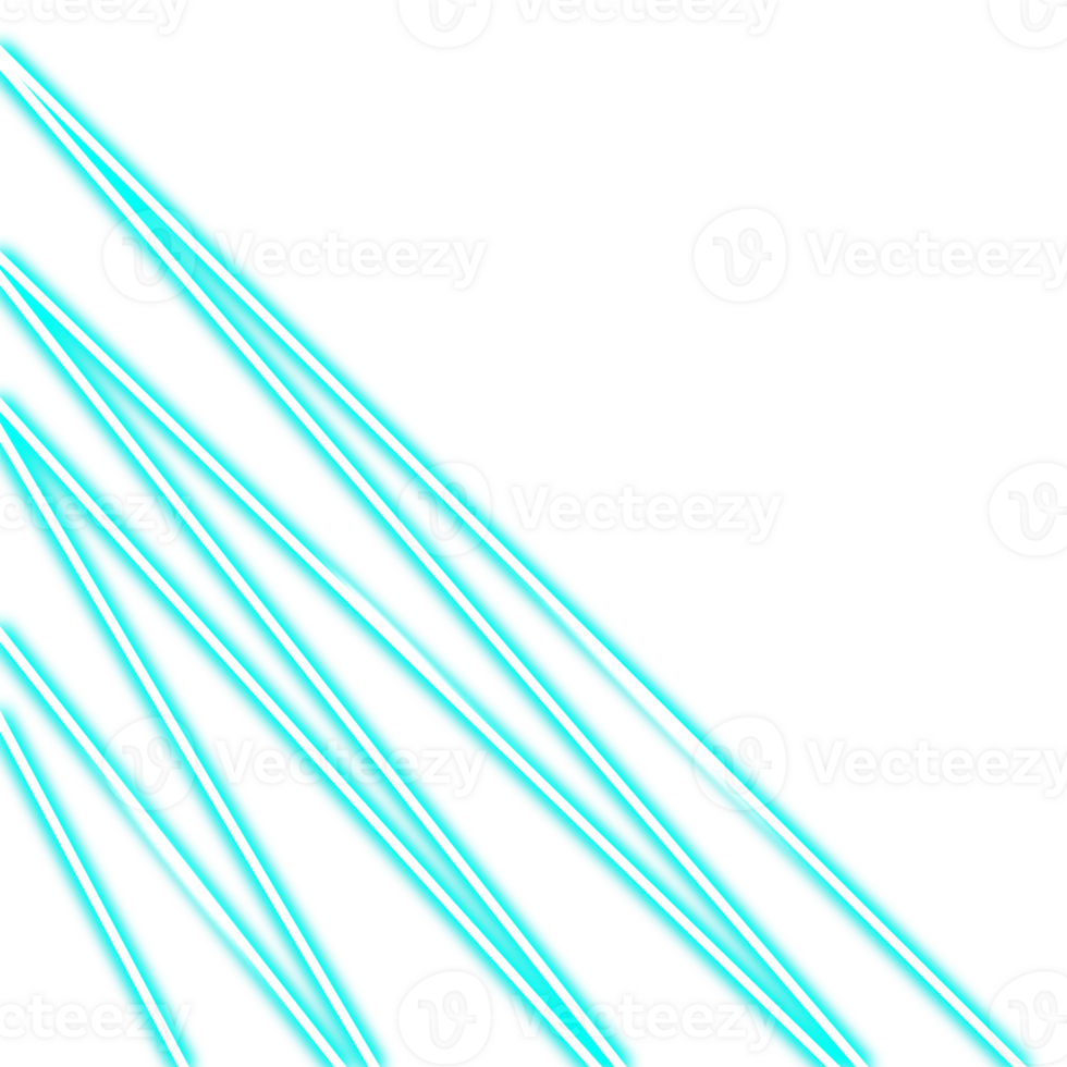 Blue Neon Lines with Light Glow png