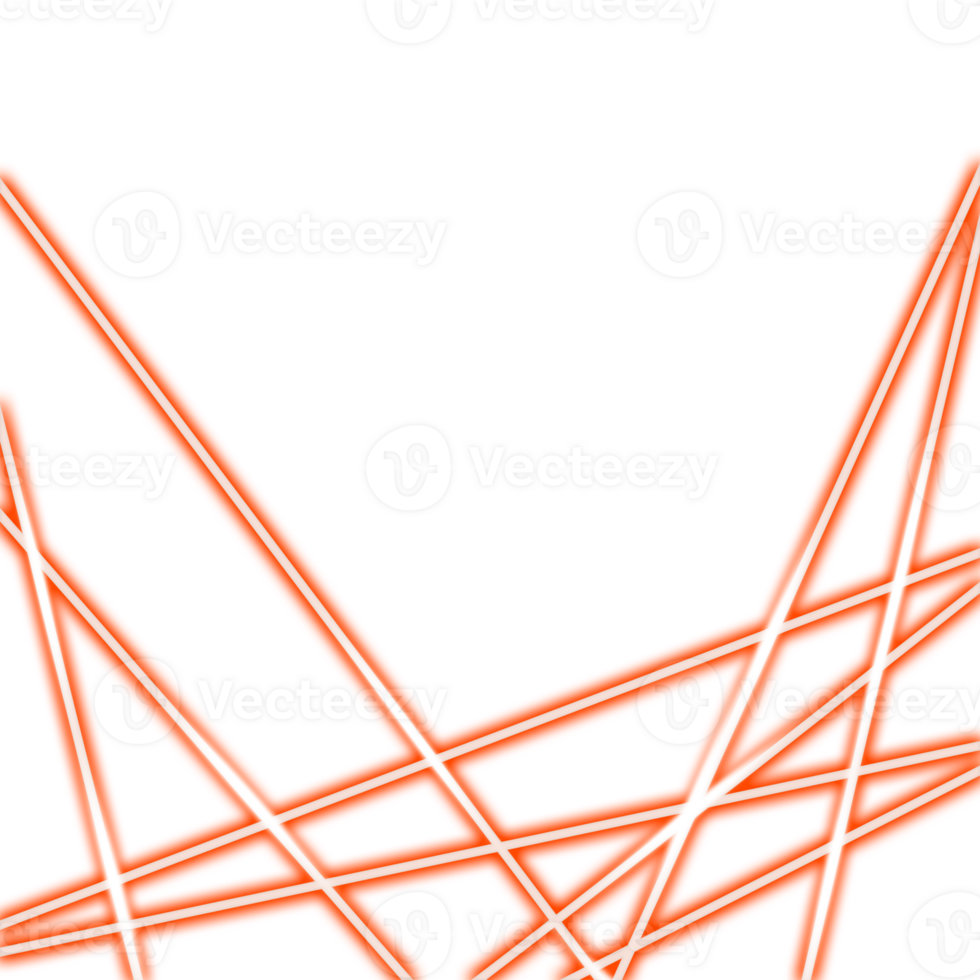 Red Neon Lines with Light Glow png