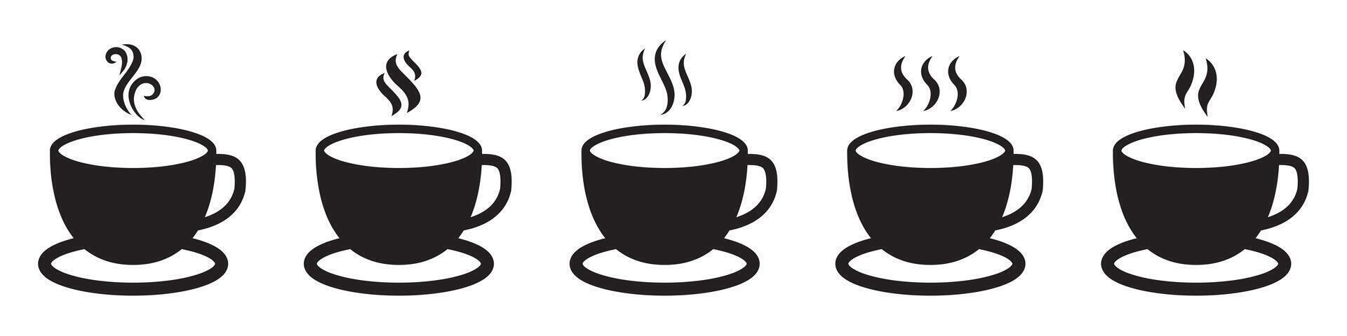 Cup icon. Coffee or tea cup icon. Drink icons set. vector