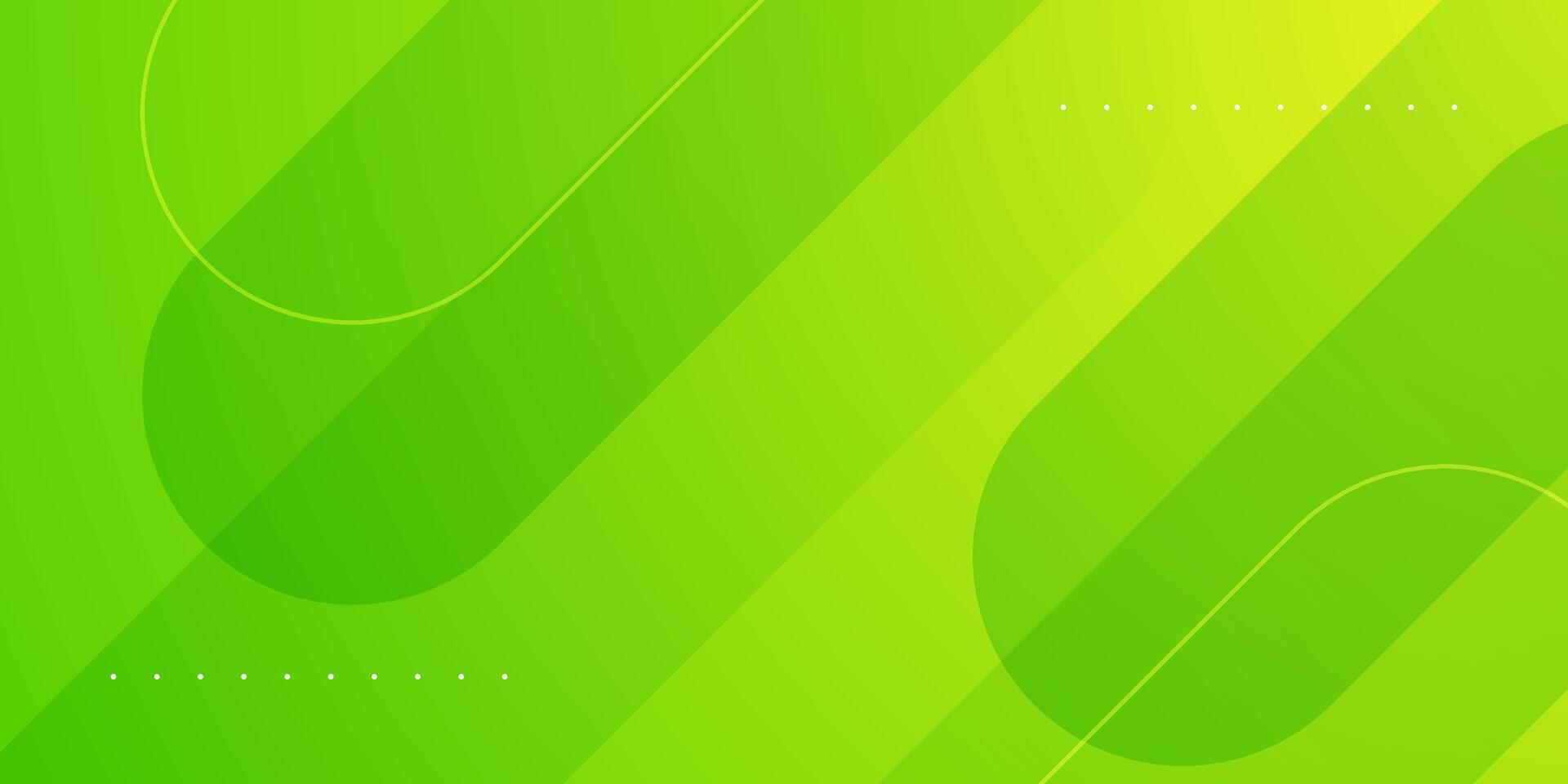 Abstract colorful green dynamic design background. Simple and trendy pattern vector