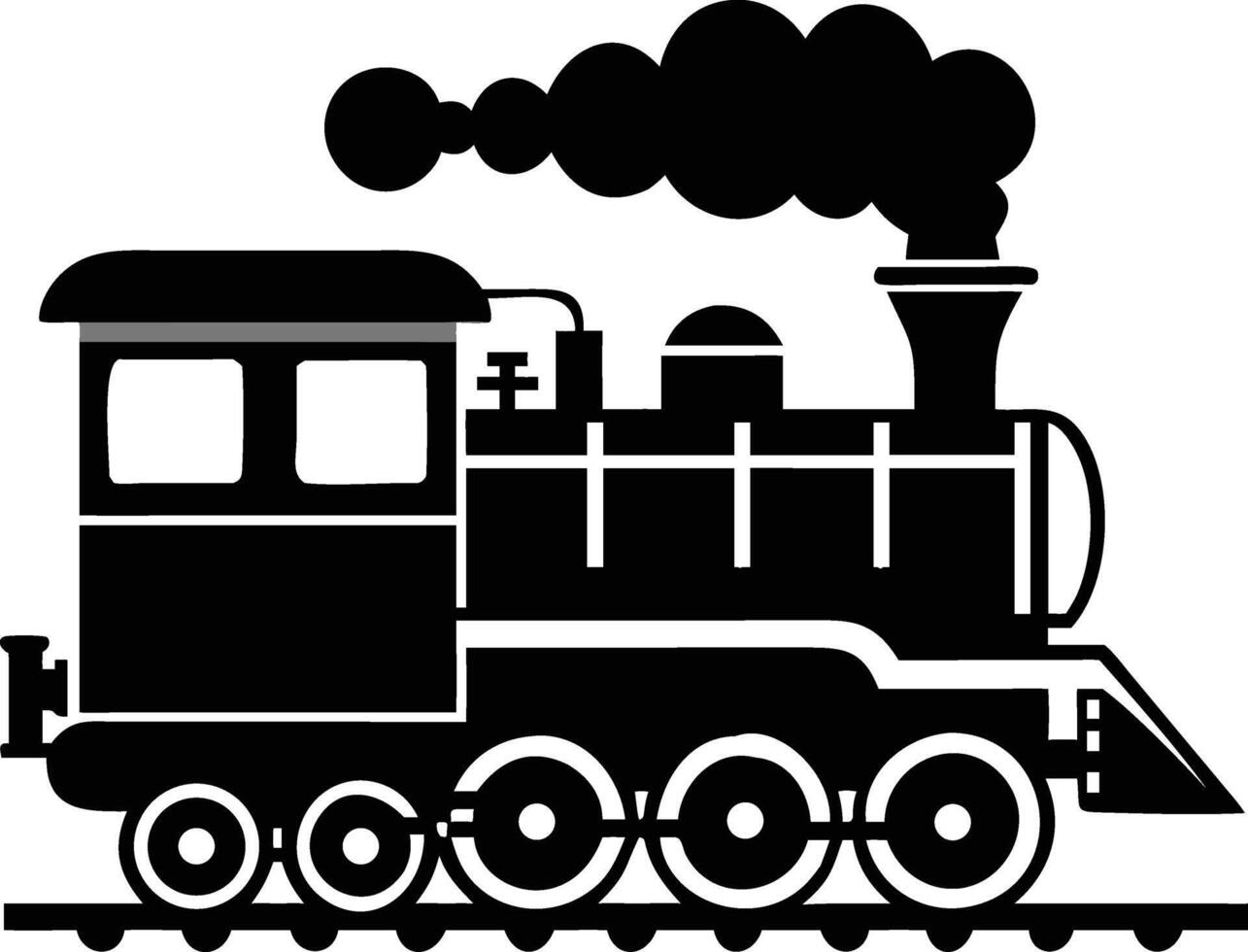 retro train designs. vector