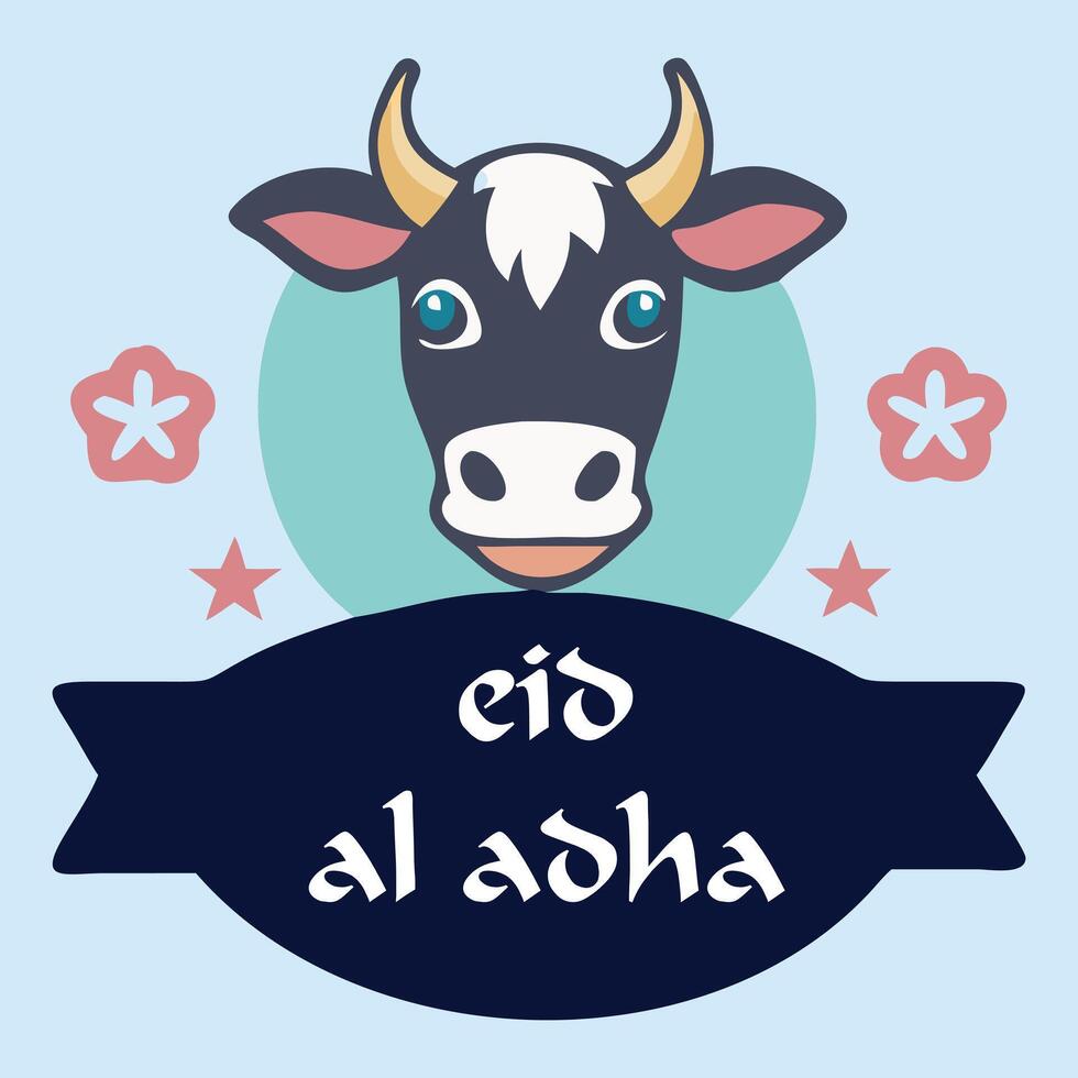 Eid al Adha Celebration Post Design vector