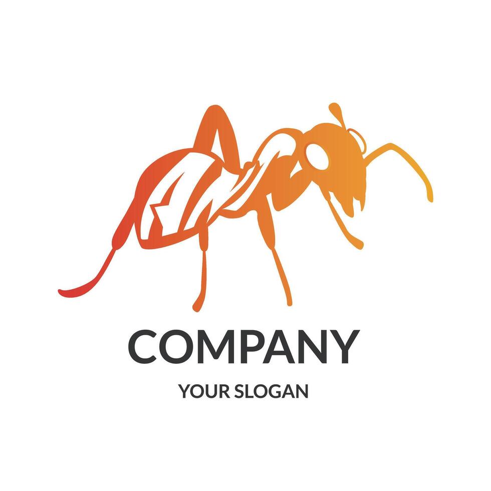 Red Ant logo template vector
