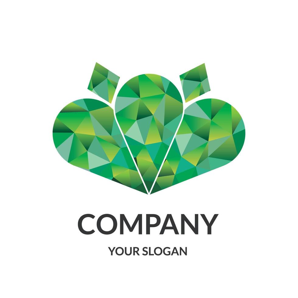Stone jewelry Logo design vector
