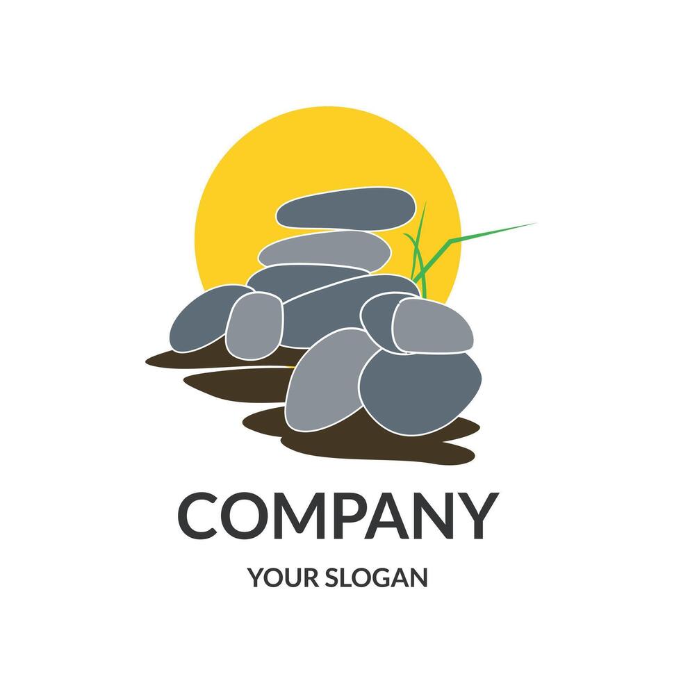 Crystal Stone Logo design vector