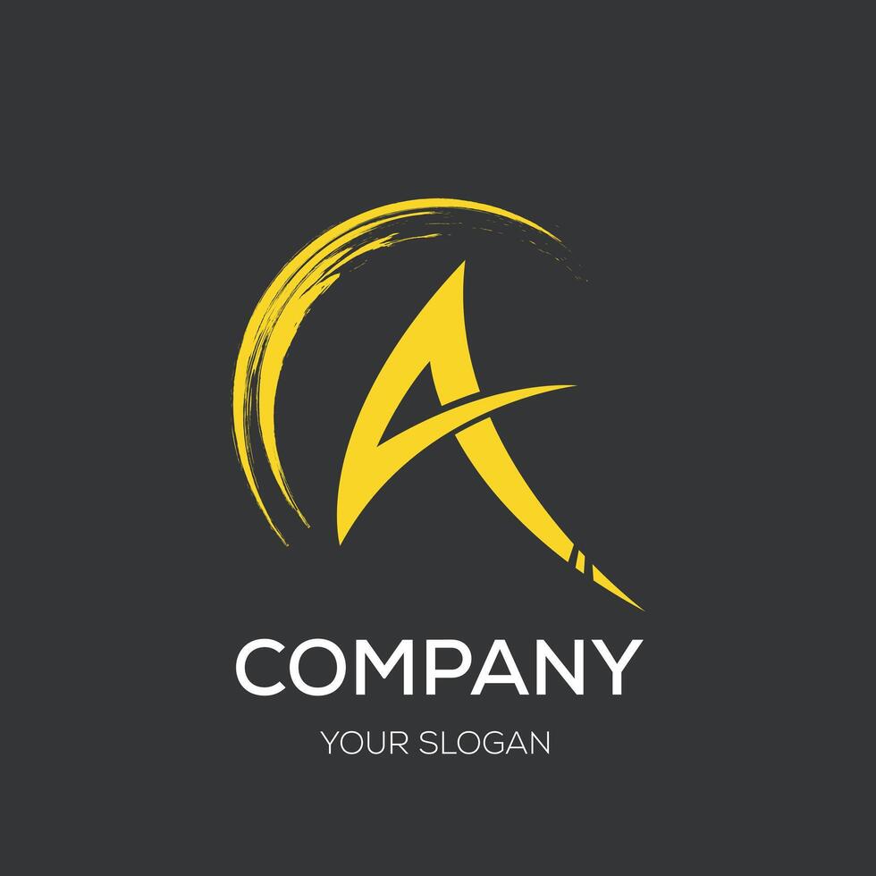 Alphabet A Logo design vector