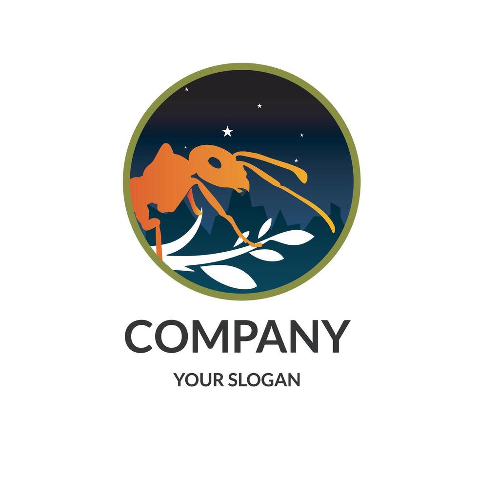 Red Ant logo design vector