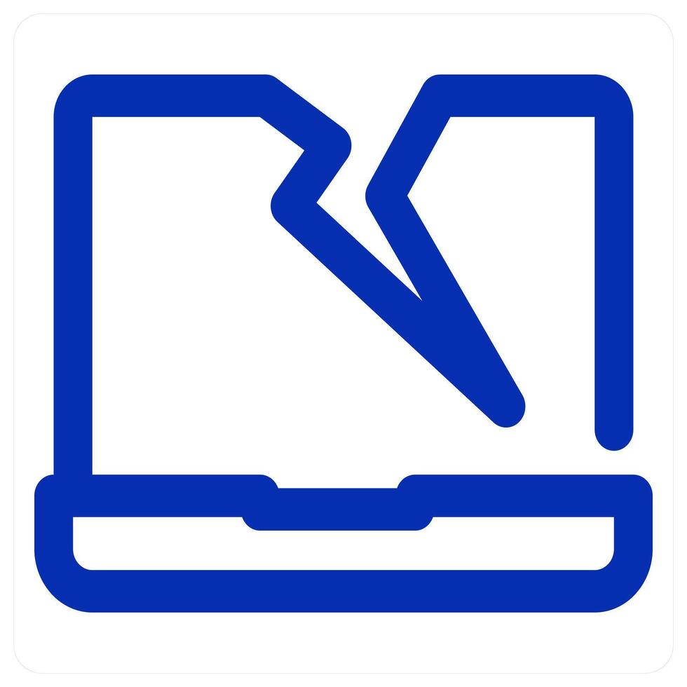 Broken Laptop icon concept vector