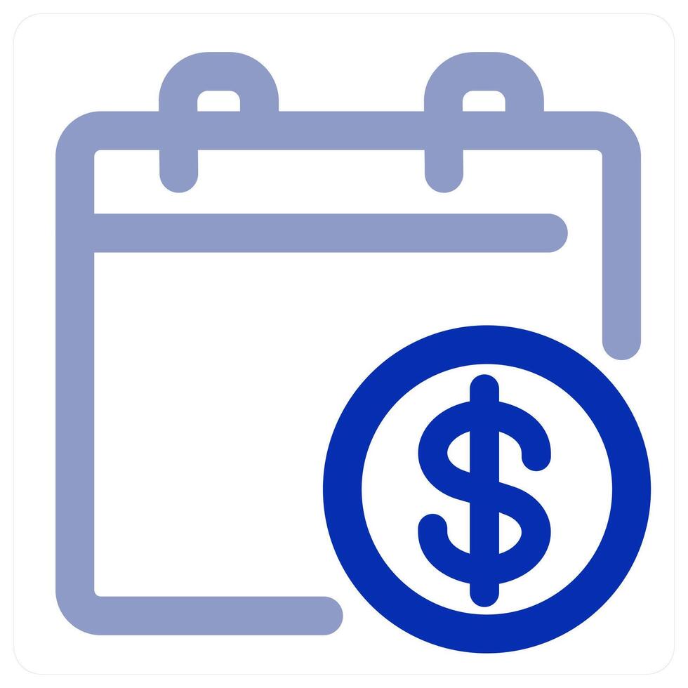 Finance Calendar icon concept vector
