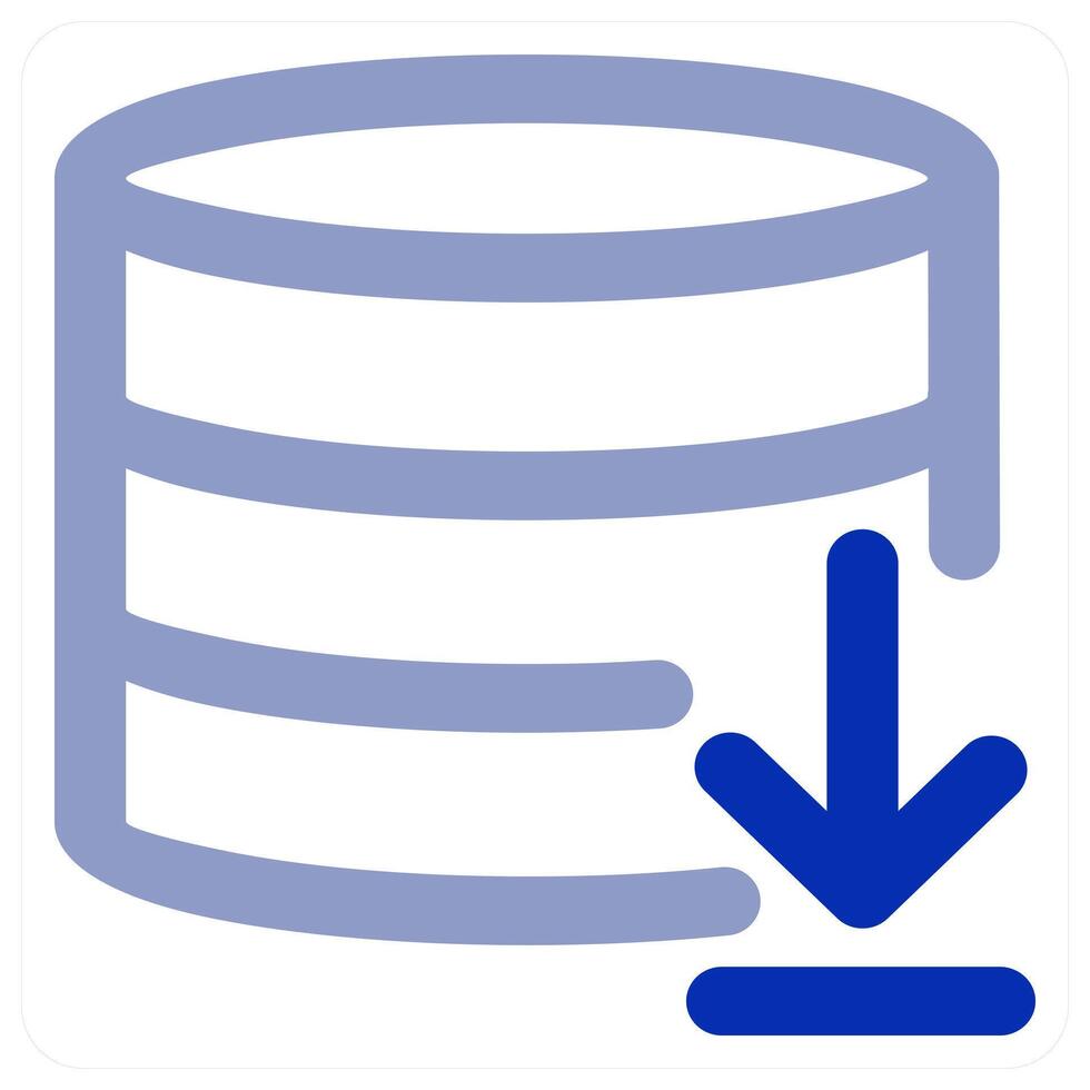 Server Download and database concept vector