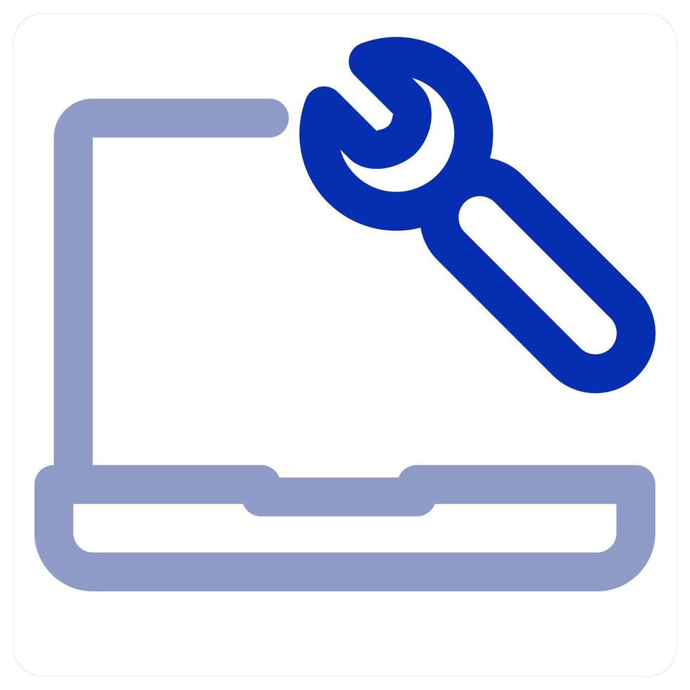 Laptop Maintenance and repair concept vector