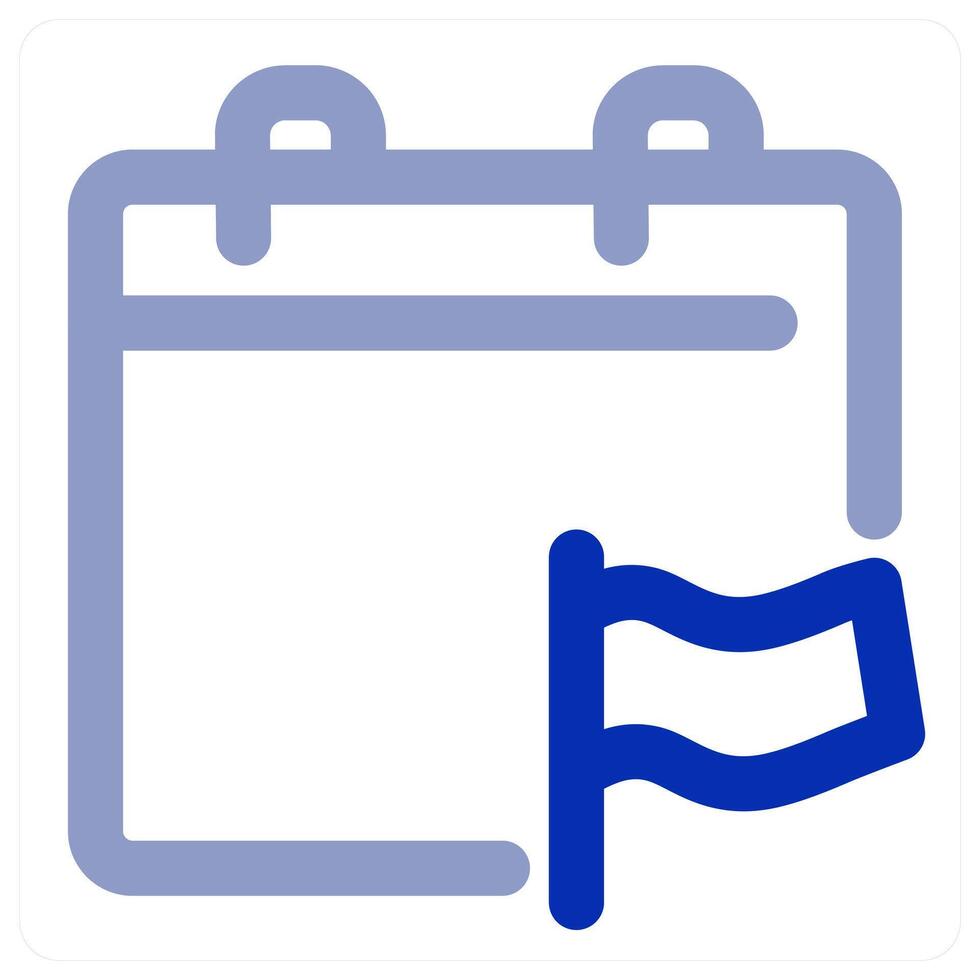 Flag Calendar icon concept vector