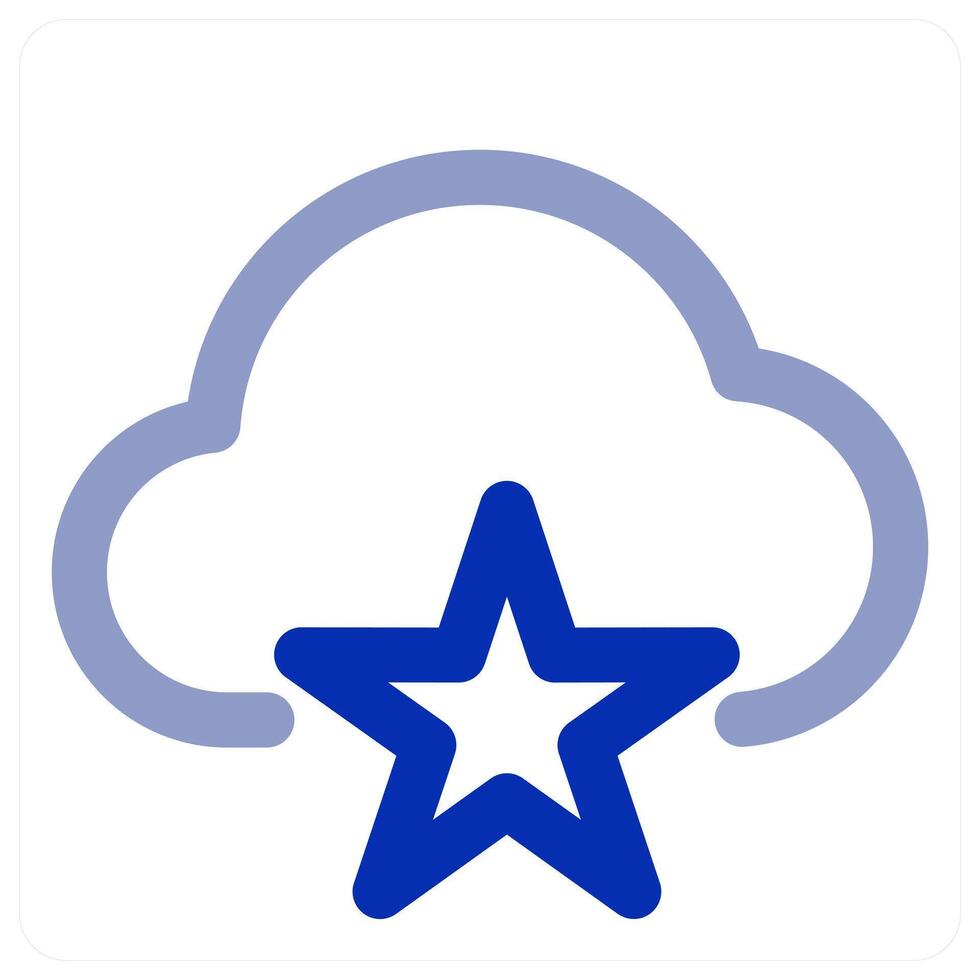 Favorite Cloud and storage icon vector