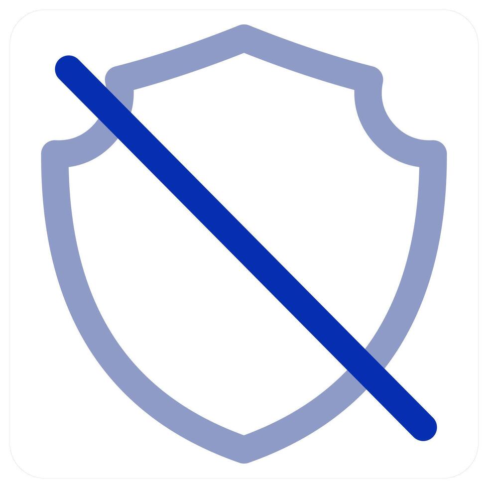 No Security icon concept vector