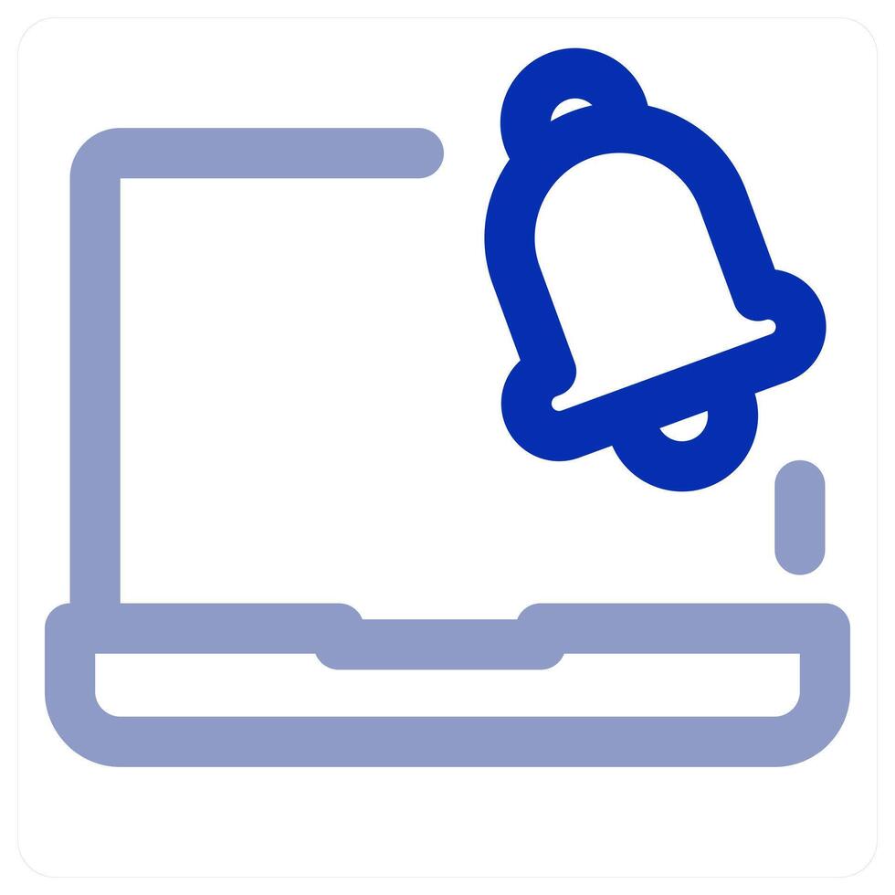 Laptop Notification icon vector