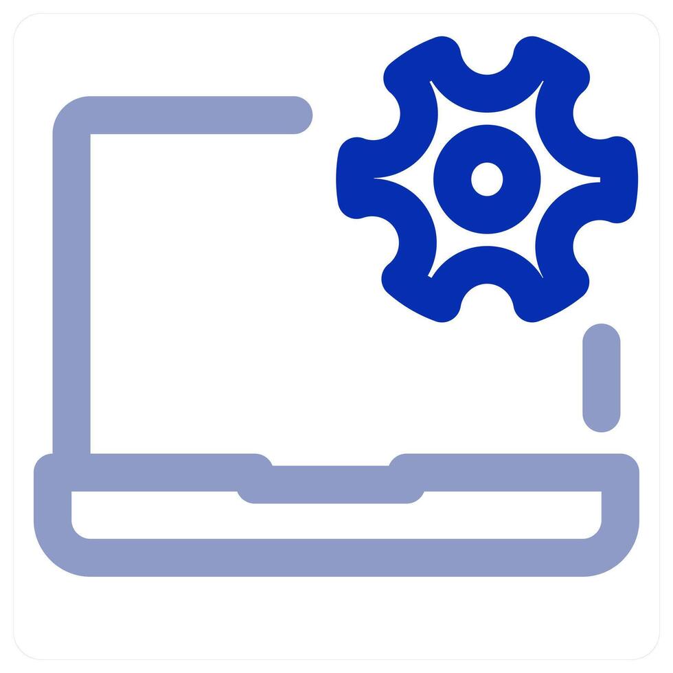 Laptop Maintenance and fixingconcept vector