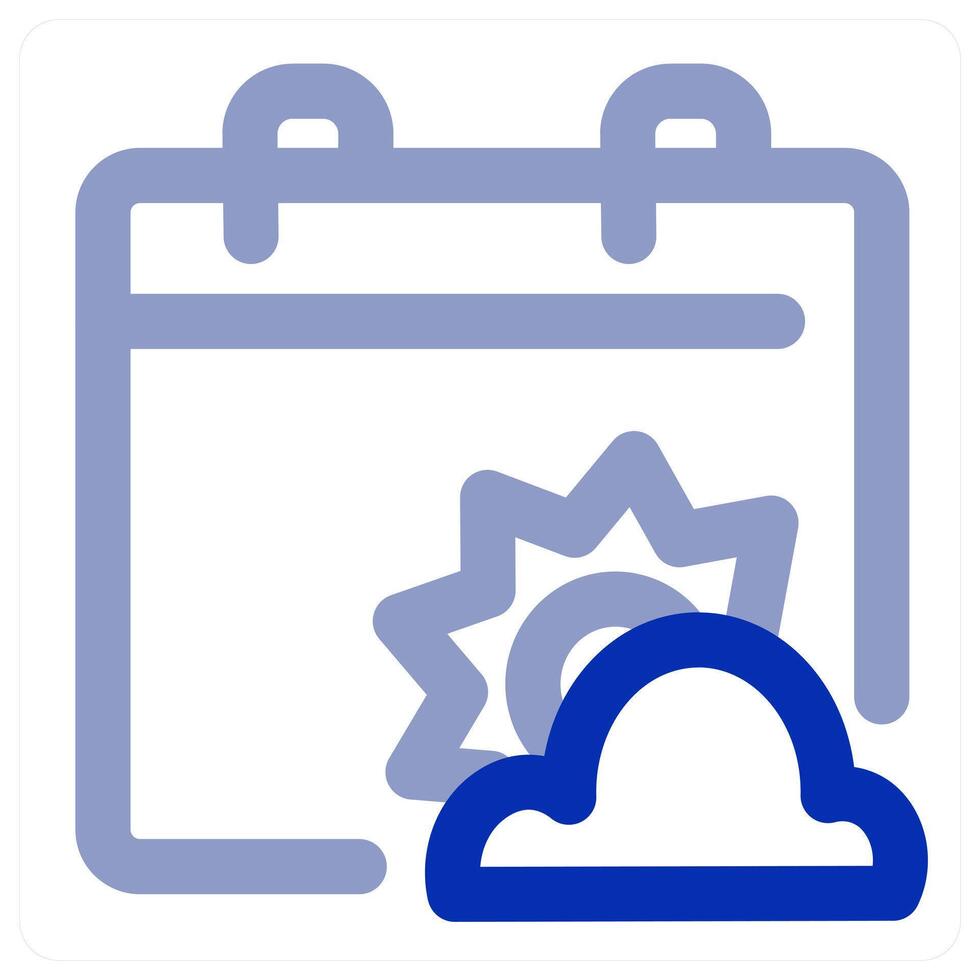 Weather Calendar icon concept vector