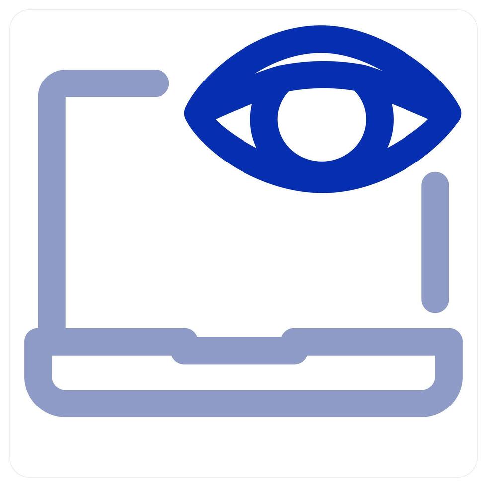 Laptop Vision concept vector