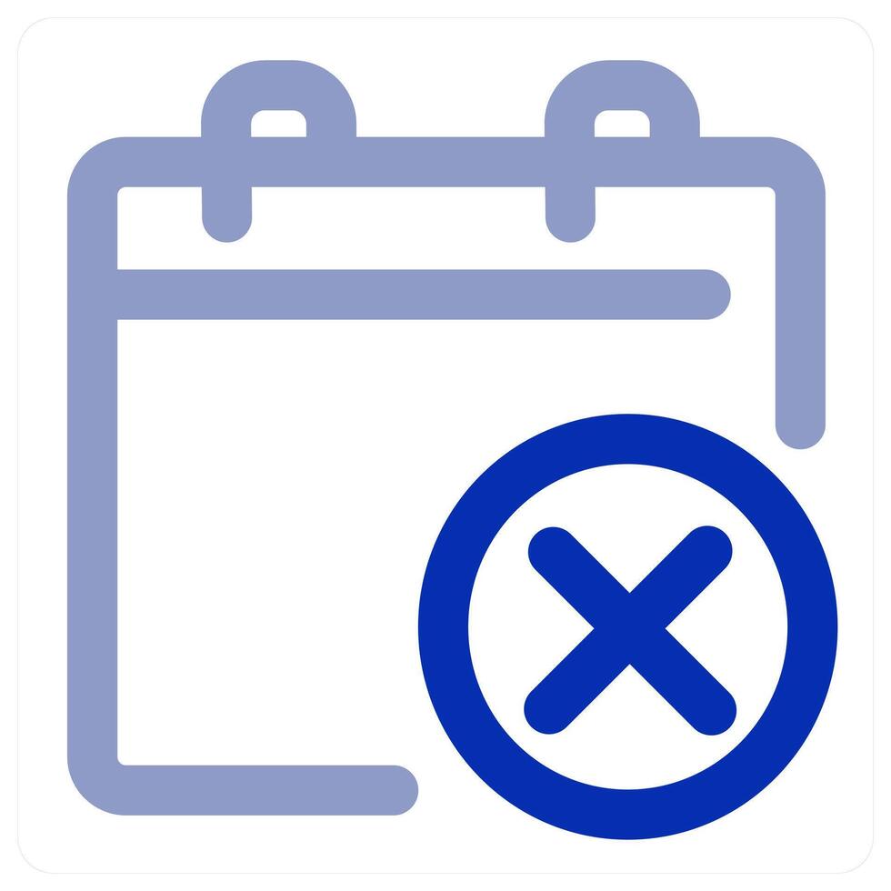 Wrong Calendar icon concept vector