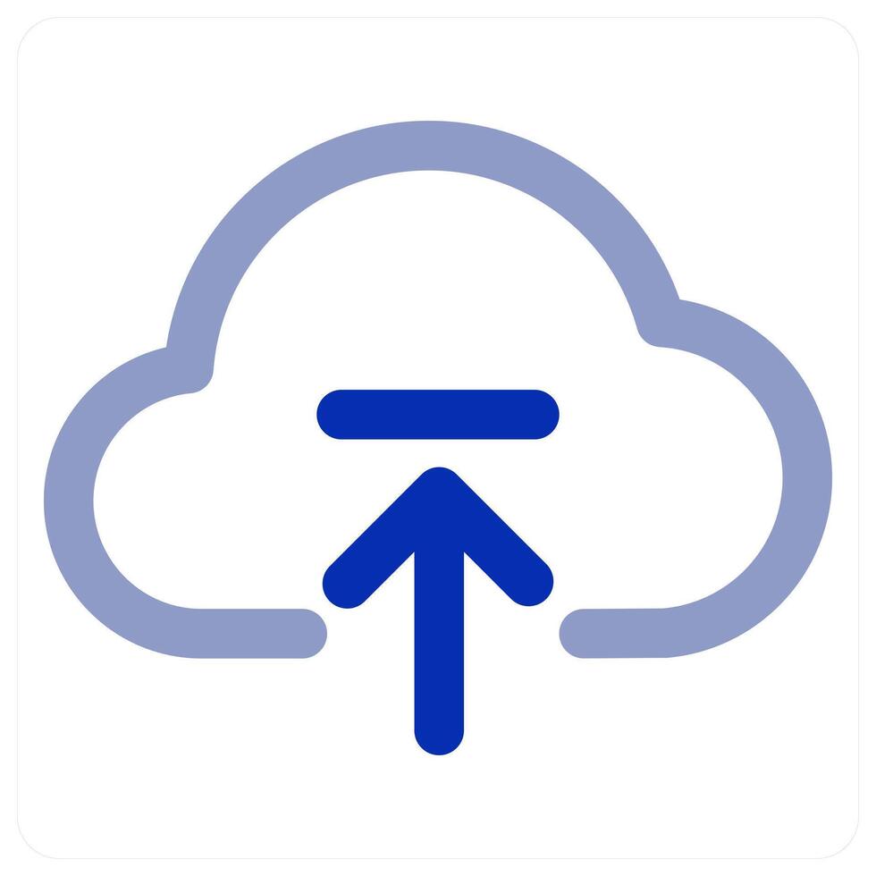 Cloud Upload and storage vector
