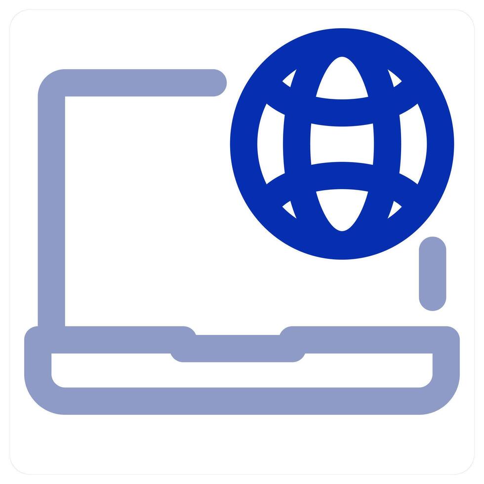 Global Laptop concept vector