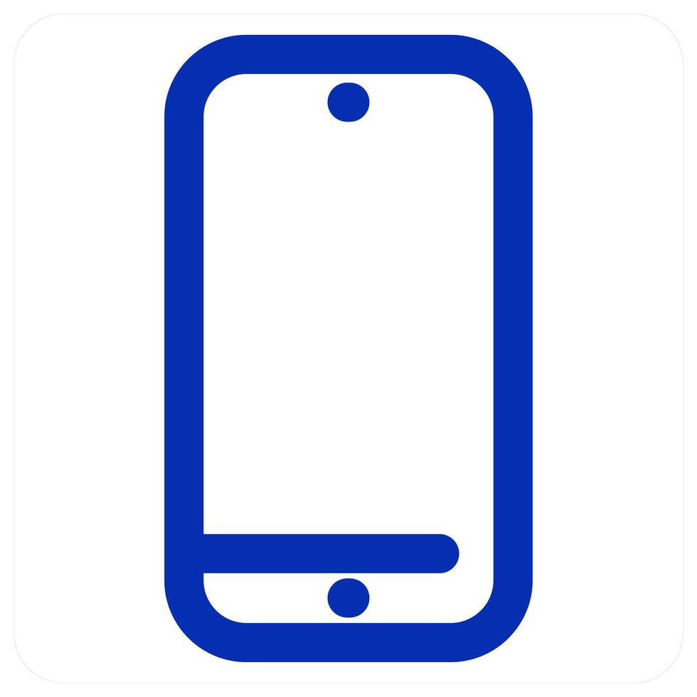 Mobile icon concept vector
