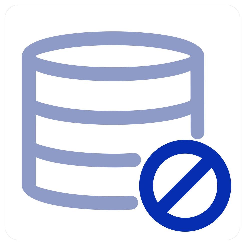 Server Prohibited and forbidden icon concept vector