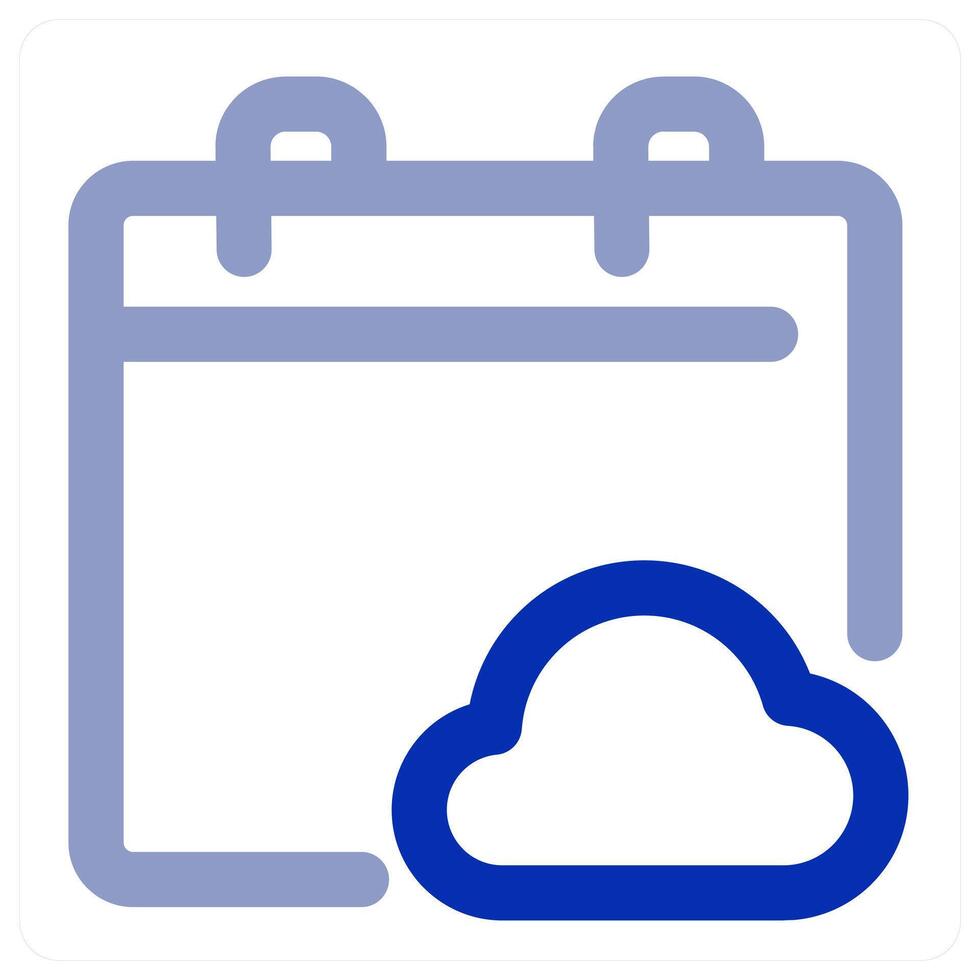 Cloud Calendar icon concept vector