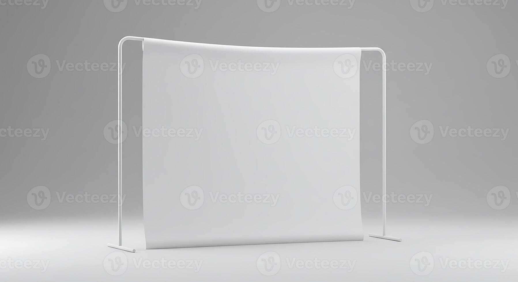 White Backdrop Display Stand with Neutral Background for Presentations and Photos