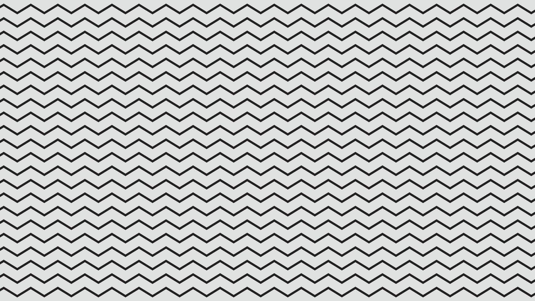 Zigzag seamless geometric pattern. Regular black and white zigzag chevron pattern, seamless zig zag line texture vector