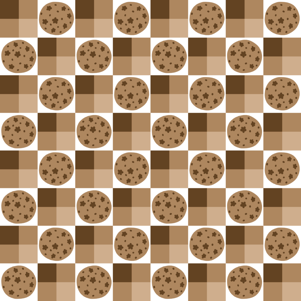 Dessert cookies pattern design shape pattern elements for fabric and more. png