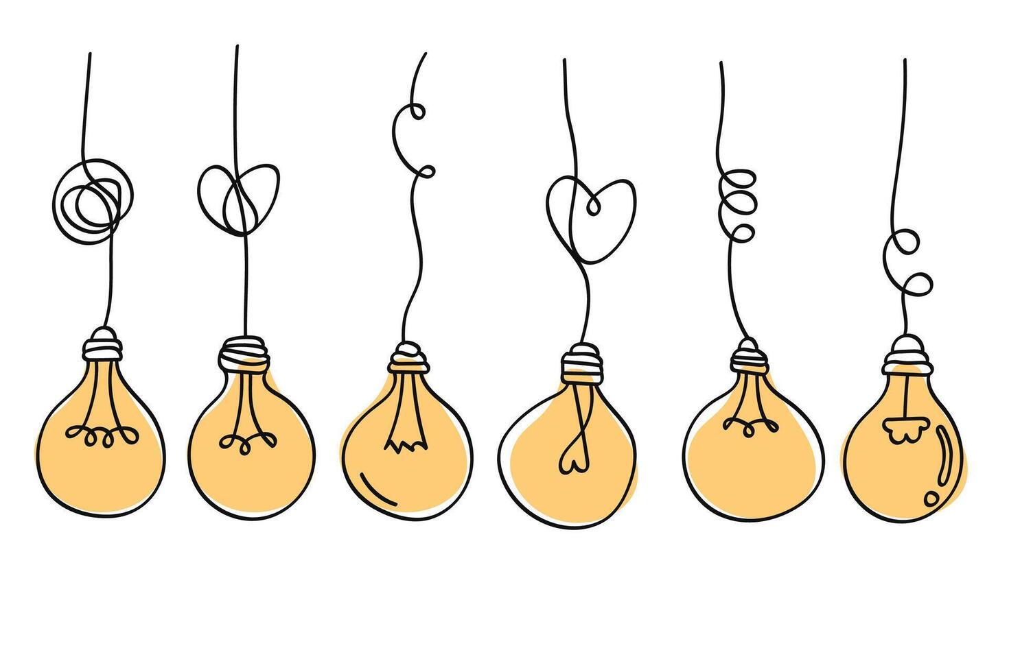 Idea concept, creative bulb sign vector