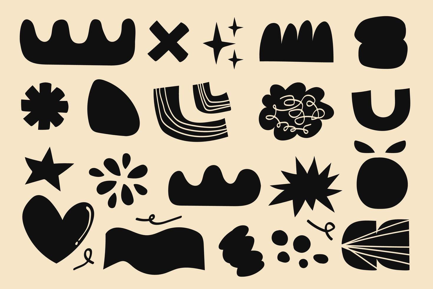 Abstract Shapes Collection - Modern Art Design vector