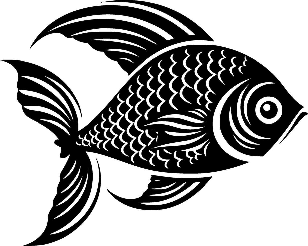 Premium Quality Fish-Themed T-Shirt or Mug - Perfect Gift for Fishing Enthusiasts and Aquatic Lovers - Stylish, Comfortable, and Unique Design Minimalist and Simple Silhouette - illustration vector